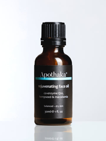 Apothaka rejuvenating face oil normal to dry skin with CoQ10 and cold pressed plant oils