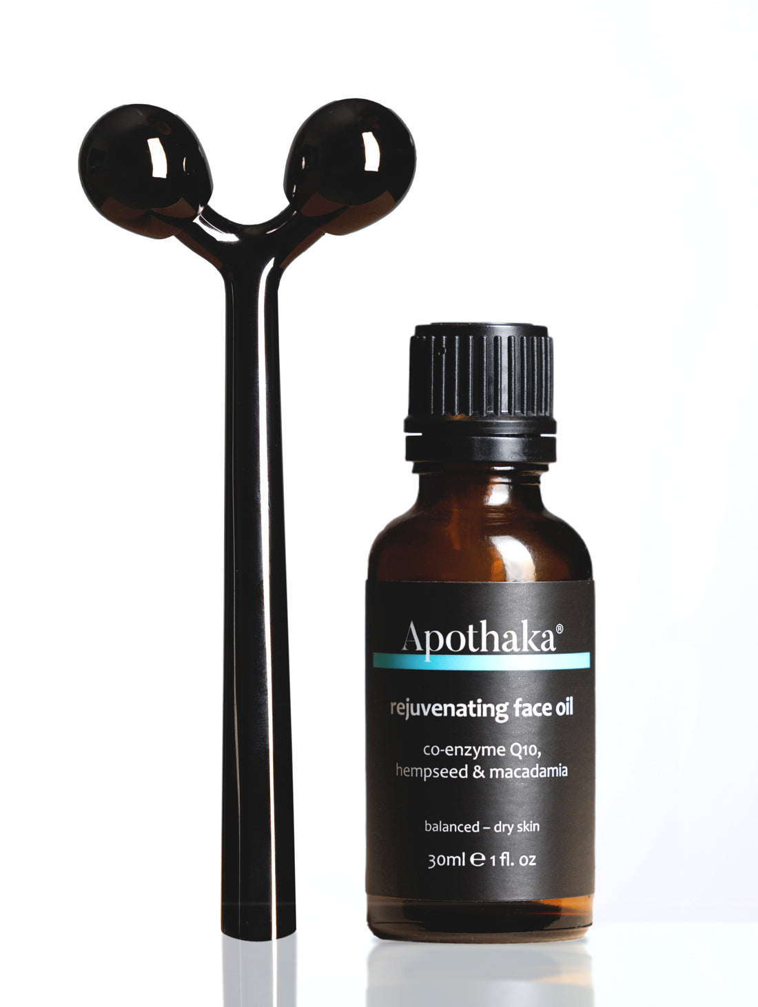 Apothaka rejuvenating face oil dry skin 30ml & massage roller set